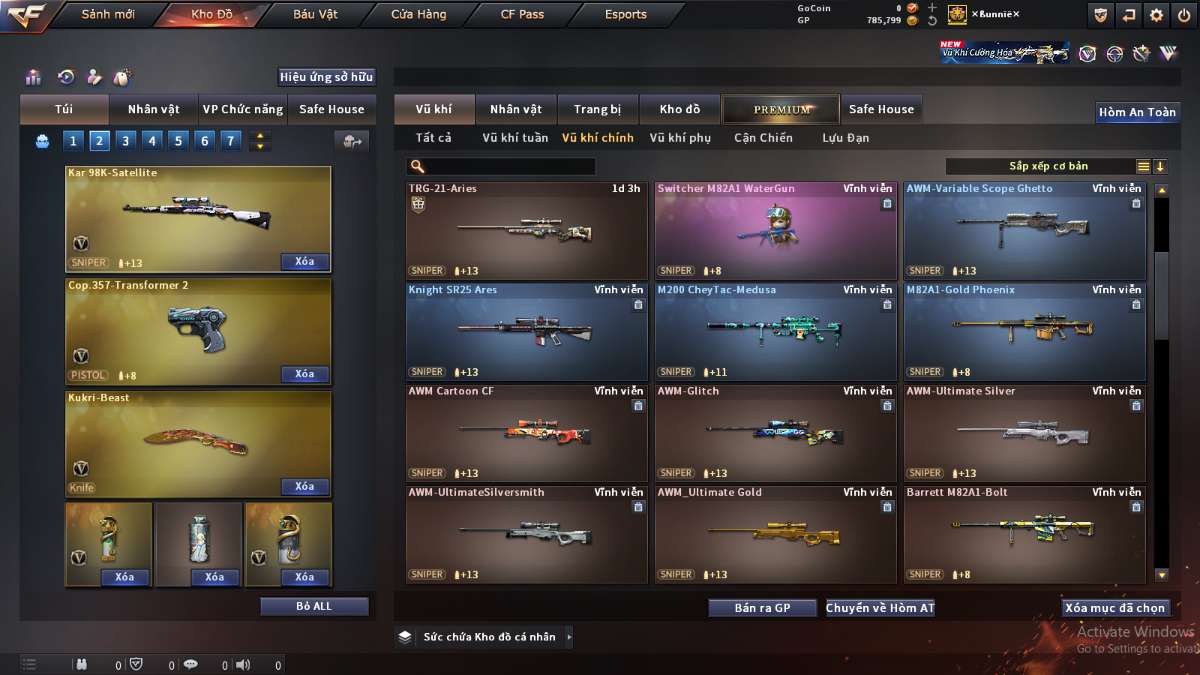 shop acc cf uy tin gia re